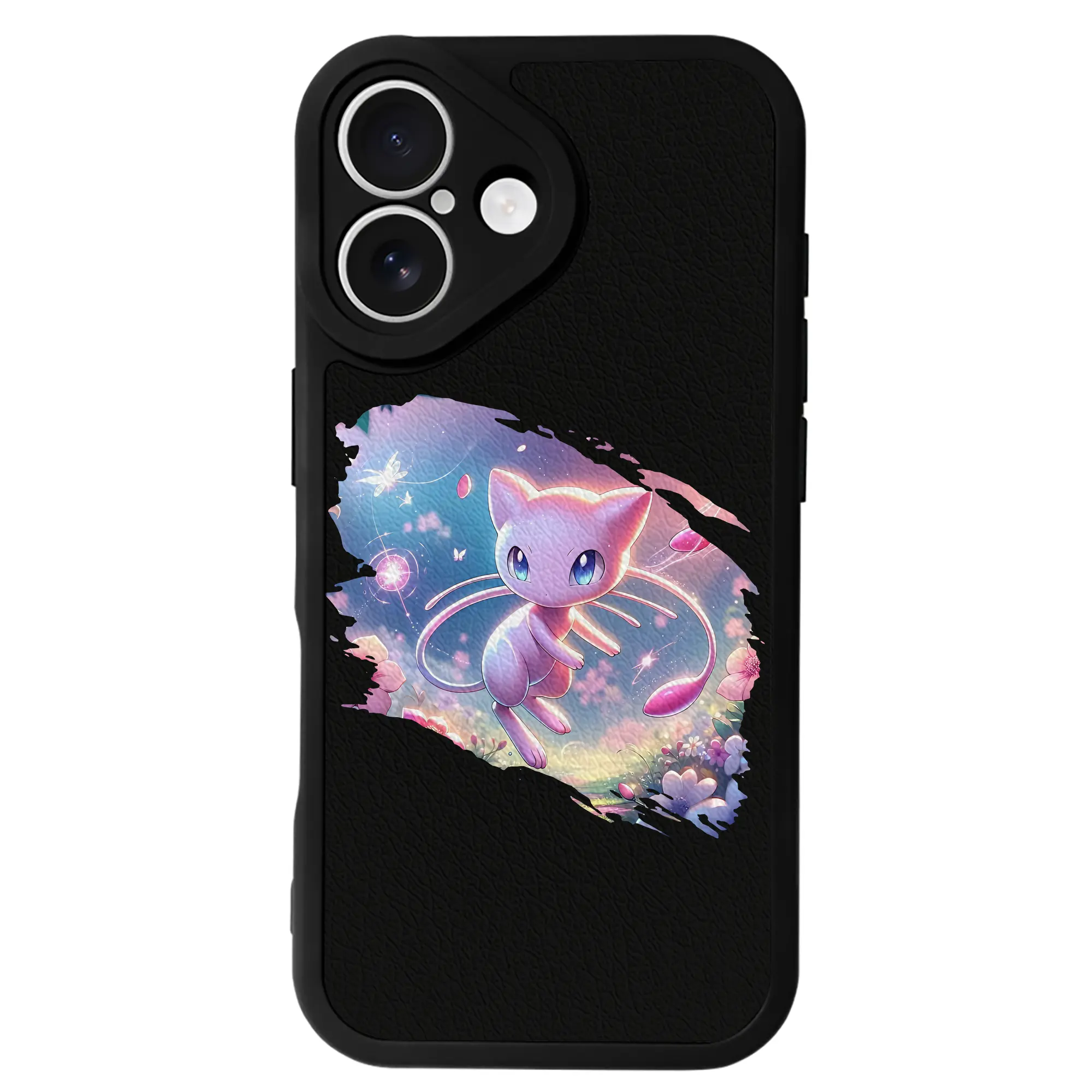 ポケモン グッズ,ミュウ - IPhone 16シリーズ対応 ・ シリコンスマホケース ・ レザー調 ・ 高精度フィット ・ 耐衝撃 ・ ワイヤレス充電対応 ・ 精密カット